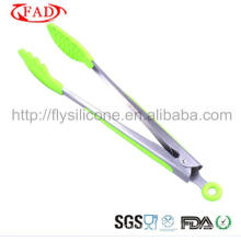 High Temperature Resistance Cooking Silicone BBQ Scissor Tongs